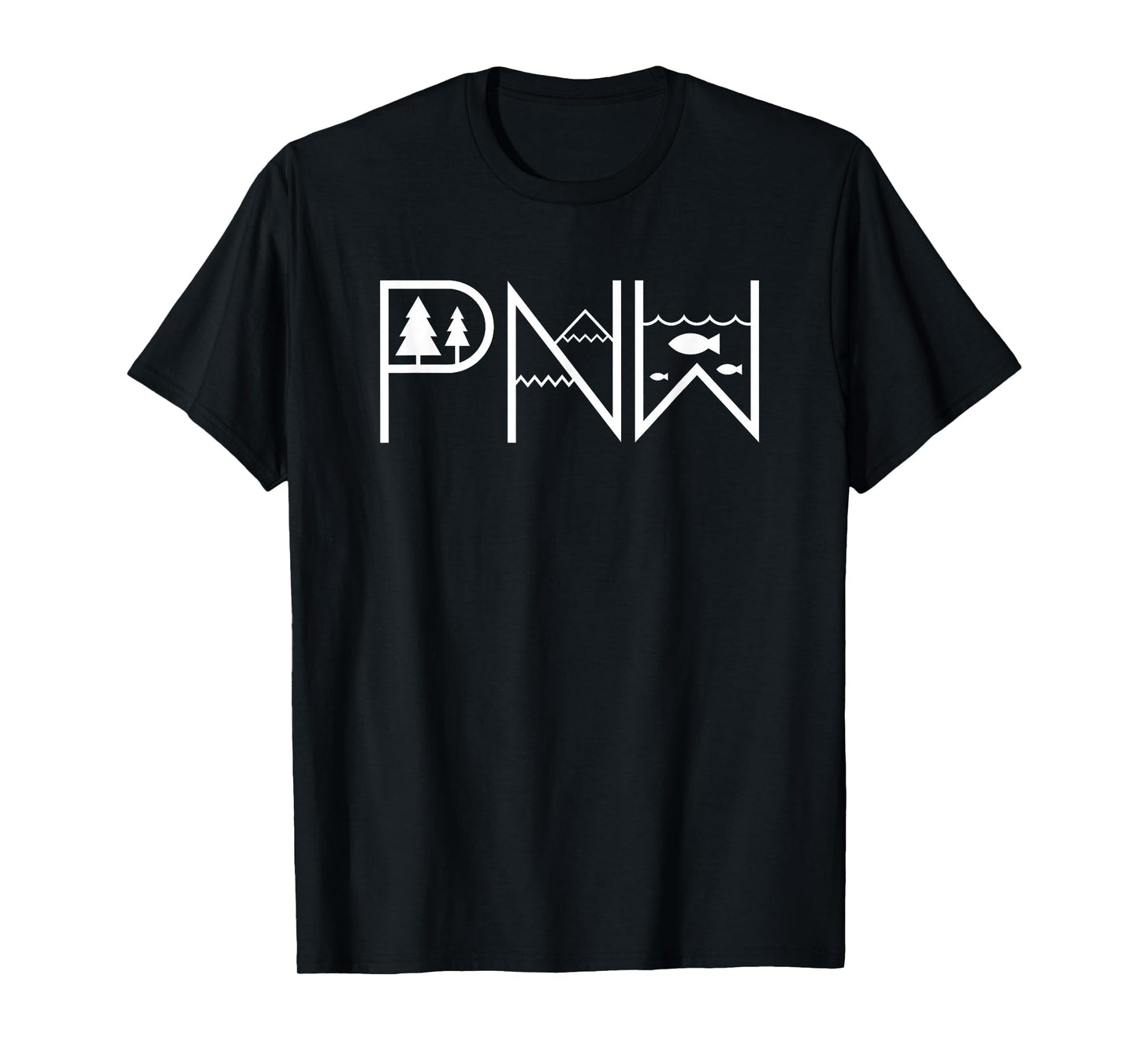 PNW Nature Minimal – Cascadia Pacific Northwest T-Shirt