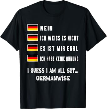 Speaking German Shirt Funny Deutsch Student German Language T-Shirt