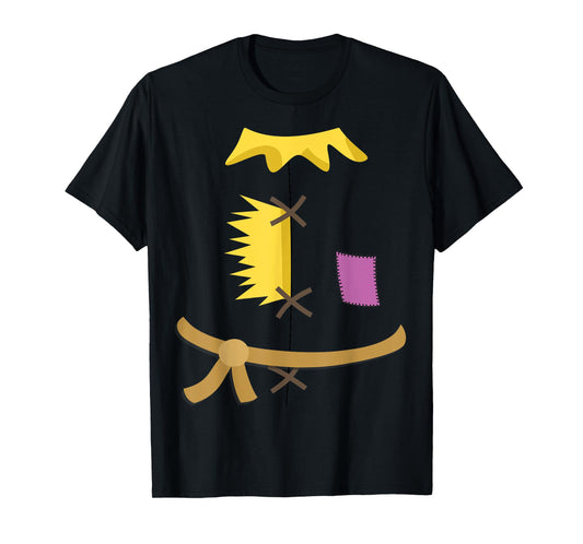 Scarecrow Costume Shirt Halloween Wizard of Oz Patch Vintage T-Shirt