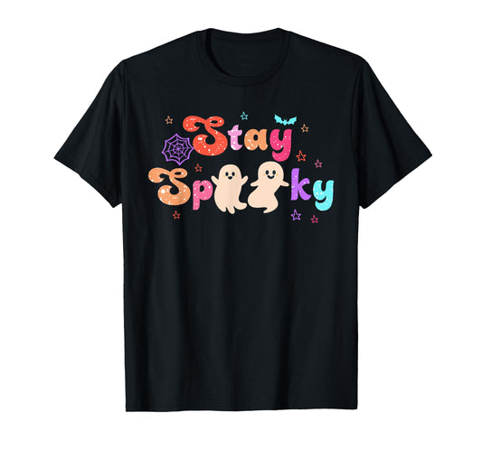 Spooky Season Cute Ghost Funny Halloween T-Shirt
