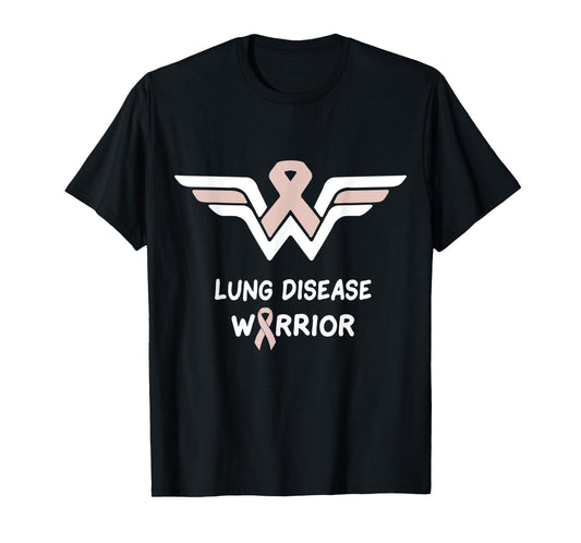 Lung Disease Awareness Warrior Support Survivor Pearl Ribbon T-Shirt