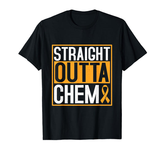 Straight outta chemo Childhood Cancer Awareness T-Shirt