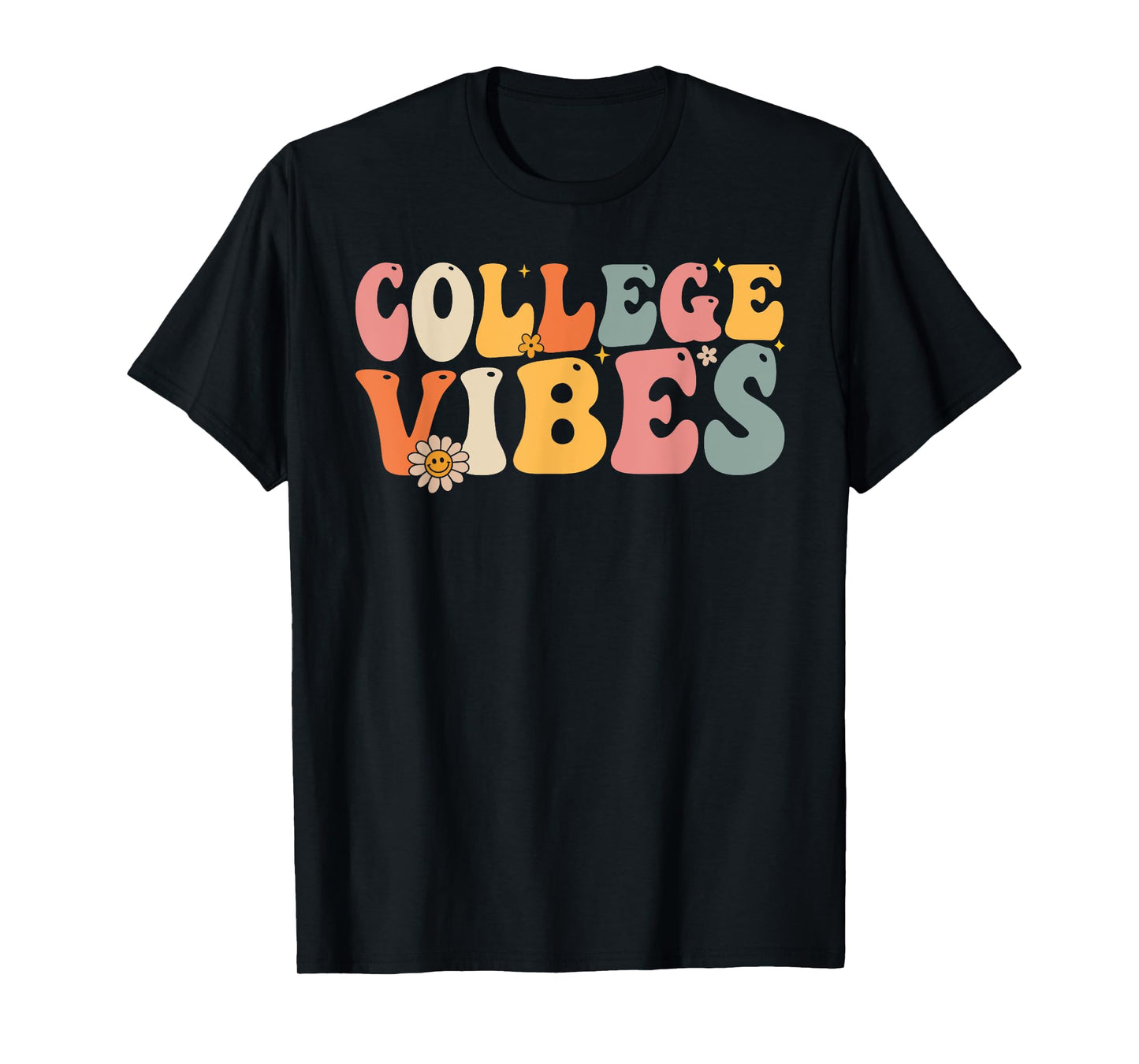 College Vibes College Team Retro 1st Day of School T-Shirt