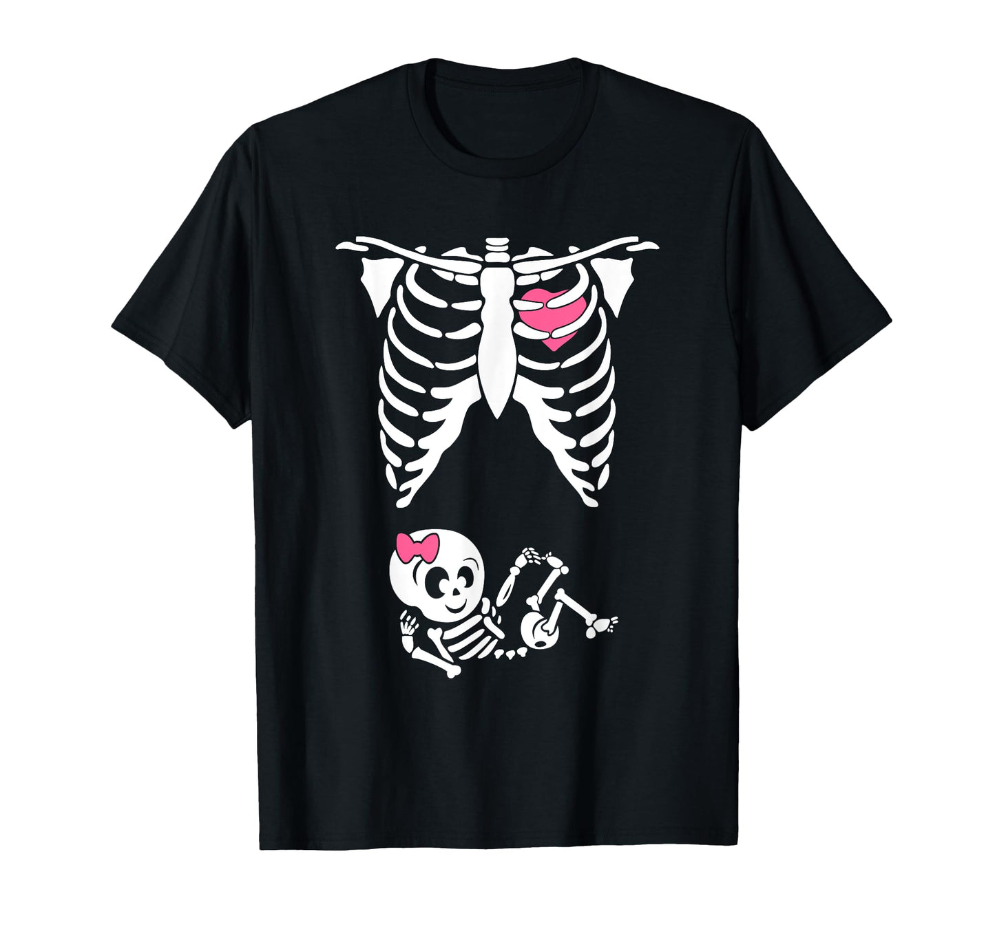 Baby Shower Skeleton Halloween Pregnancy Annoucement New Mom T-Shirt
