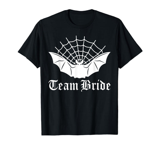Team Bride Gothic Bat Bachelorette Bach Party Matching T-Shirt