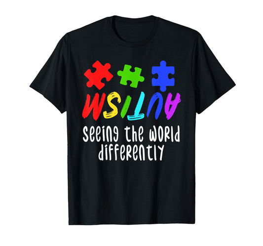 Autism Awareness Support Month Puzzle Gift | Mens & Womens T-Shirt