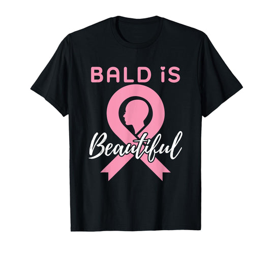 Breast Cancer Awareness Bald Is Beautiful Warrior Fighter T-Shirt