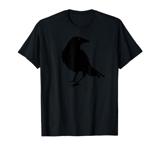 Beautiful Black Crow Raven Bird Silhouette T-Shirt T-Shirt