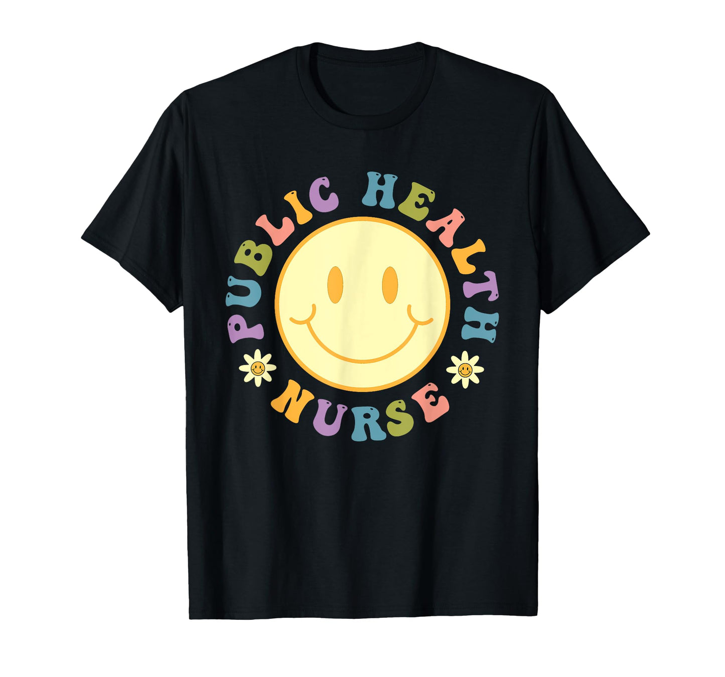 Public Health Nurse Shirt Women Groovy Public Health Nursing T-Shirt