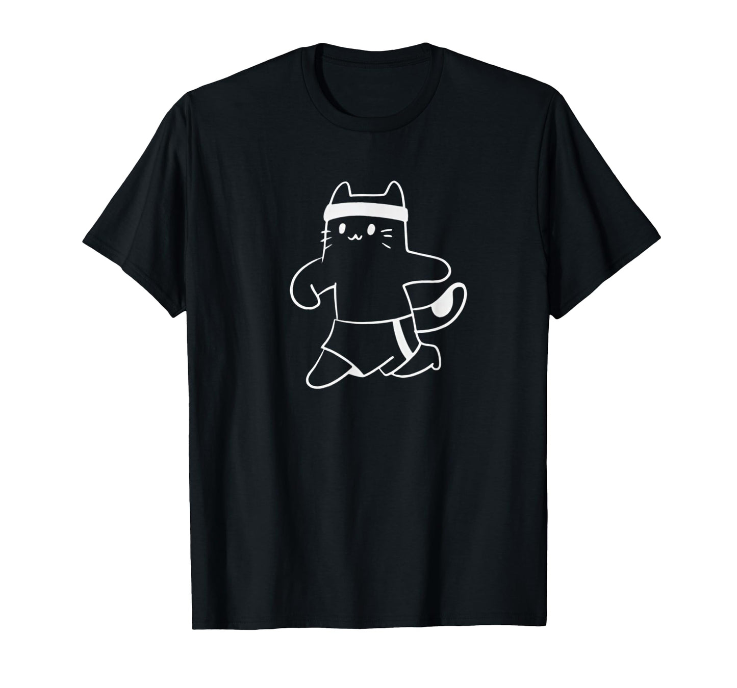 Cat Jogging Runner Hobby Sports Running T-Shirt