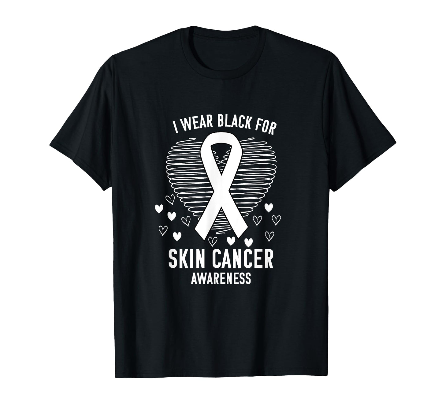 I Wear Black Skin Cancer Awareness Month T-Shirt