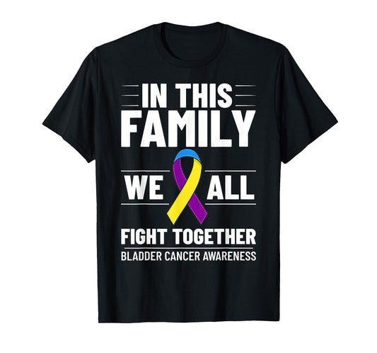 Bladder Cancer Ribbon Awareness Chemo Survivor T-Shirt