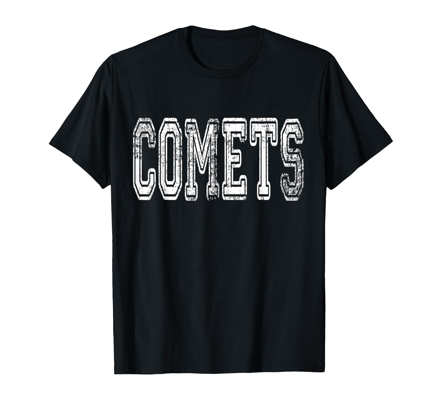 Comets Mascot Distressed Vintage School Sports Name Fans T-Shirt