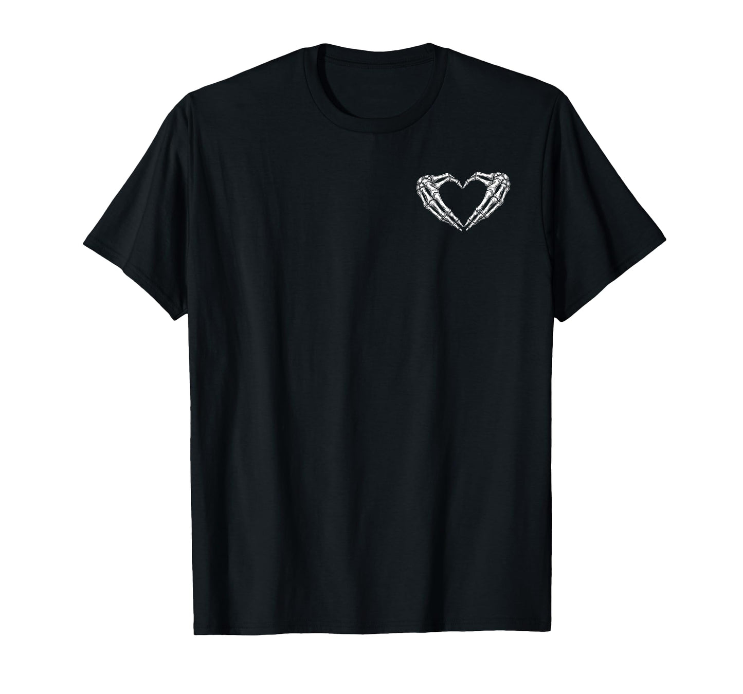 Skeleton Hands Heart Funny Halloween Costume Gift Men Women T-Shirt