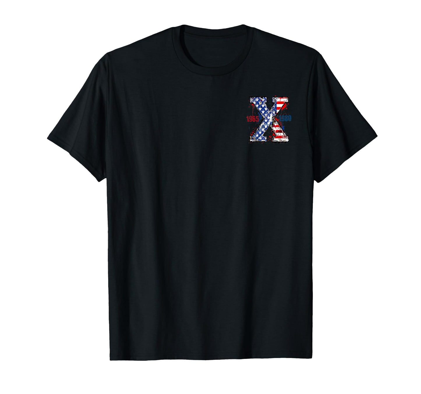 Generation-X Gen-X Retro Style 4th Of July (Two Sides) T-Shirt