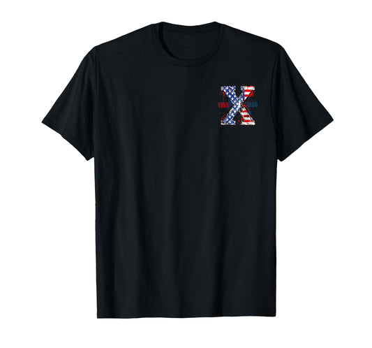 Generation-X Gen-X Retro Style 4th Of July (Two Sides) T-Shirt