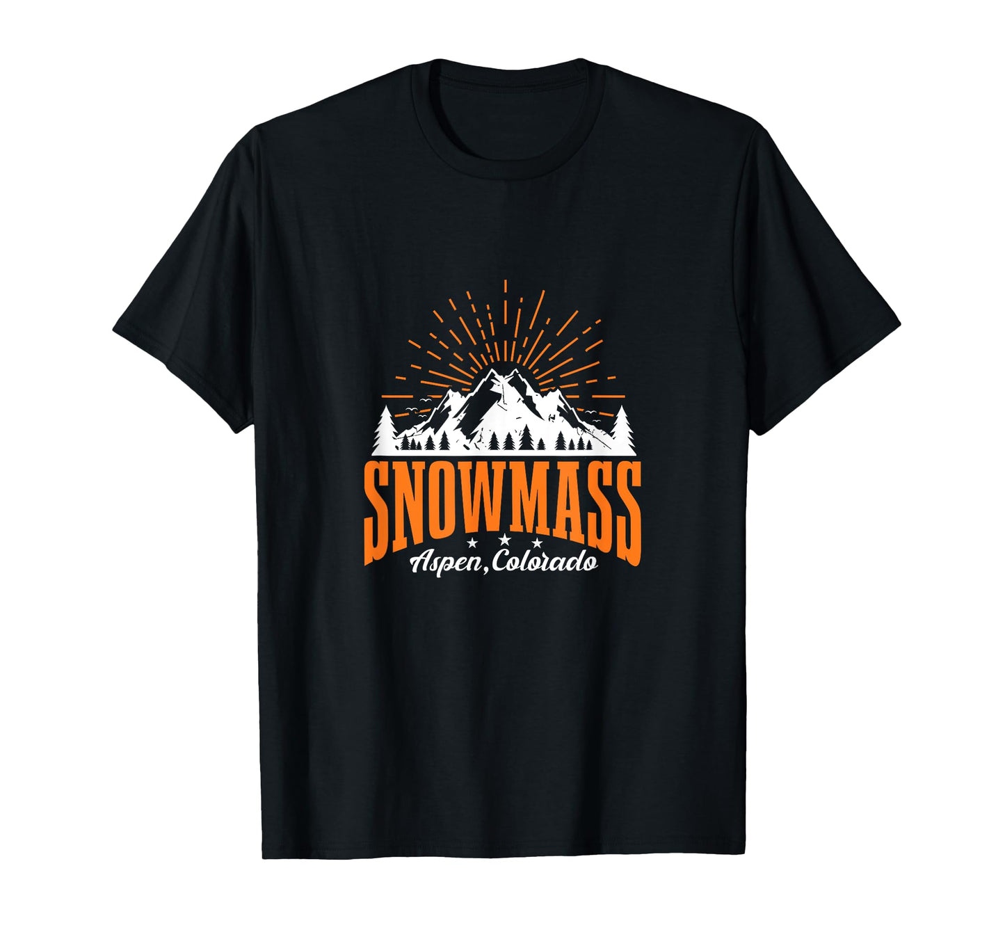 Snowmass Aspen Colorado Ski Mountain Skiing Snowboarding T-Shirt