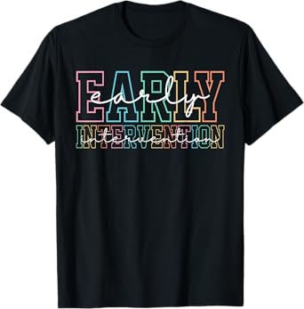 Retro Early Intervention Teacher Intervention Specialist T-Shirt