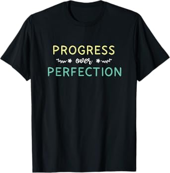 Speech Pathologist Progress Over Perfection Language Therapy T-Shirt