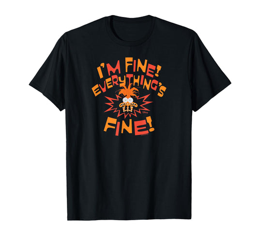 Inside Out 2 - Anxiety I'm Fine Everything's Fine T-Shirt