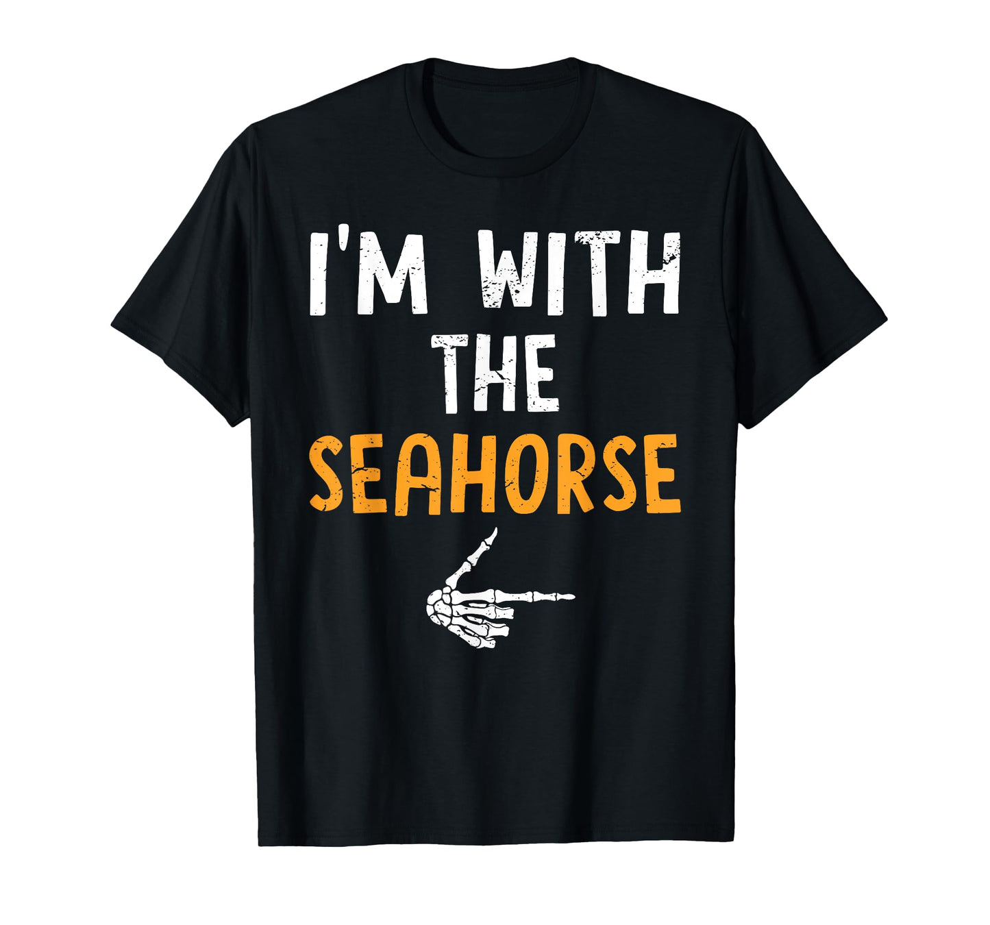 I'm with The Seahorse Costume Halloween Matching Couple T-Shirt