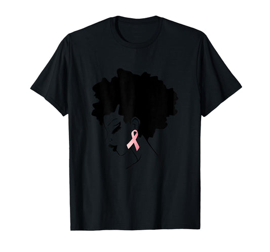 Breast Cancer Awareness tShirt Afro American T-Shirt