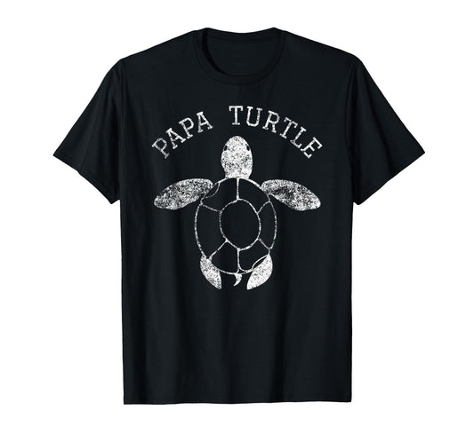 Distressed Papa Turtle Honu Turtles T-Shirt