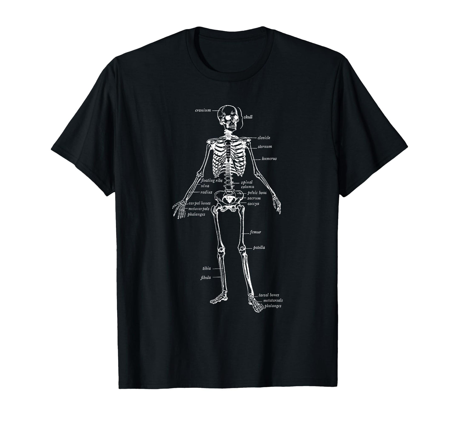 Skeleton Skeletal System Anatomy Names of Bones T-Shirt