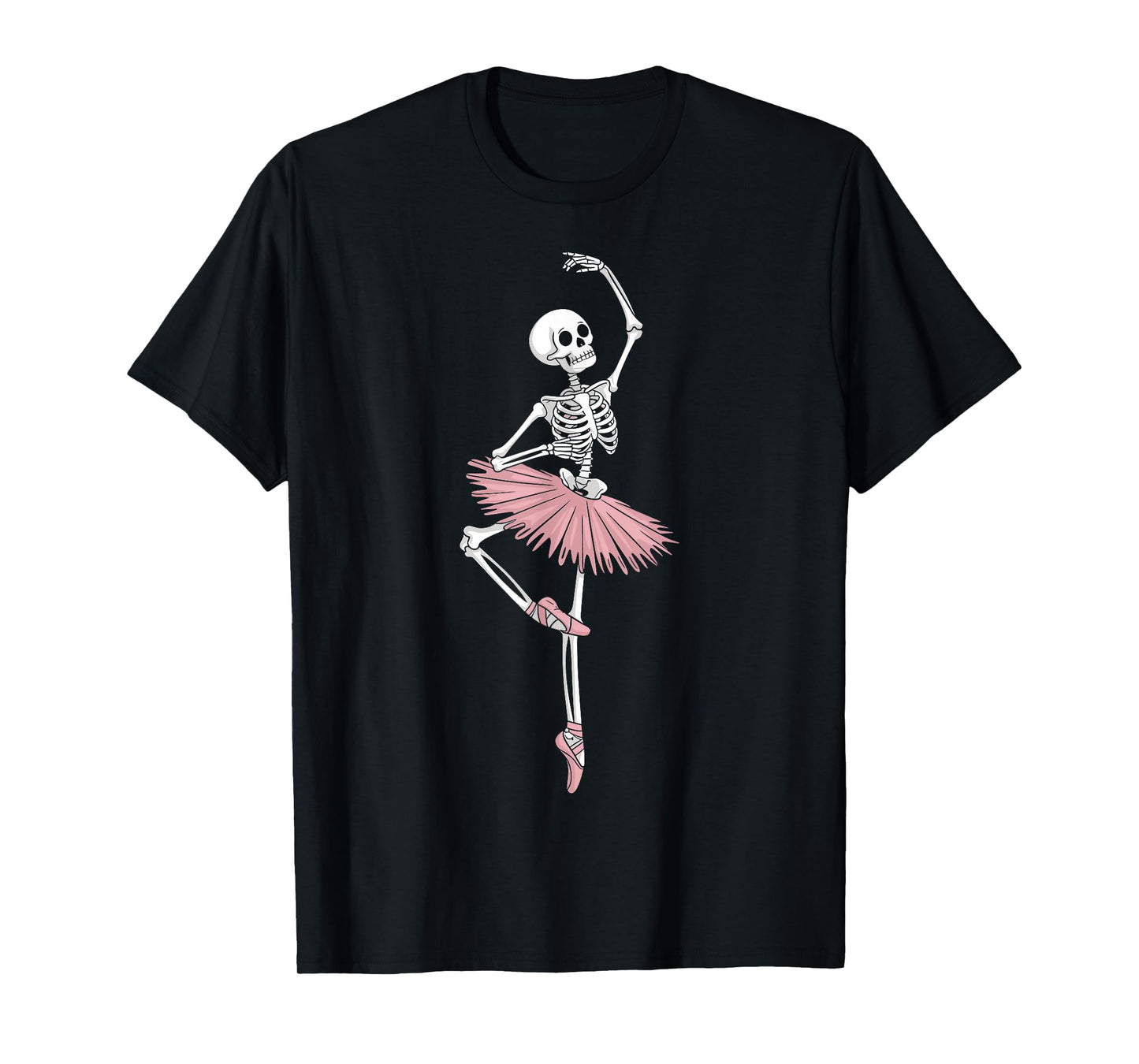 Skeleton Dancing Ballet Lovers Spooky Halloween Dancer T-Shirt