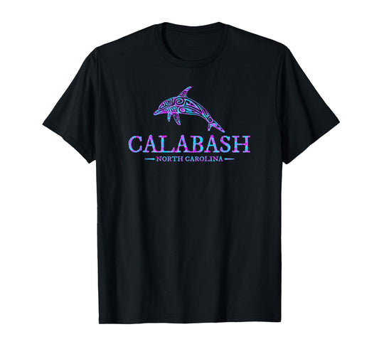 Calabash North Carolina Dolphin Souvenir Boys Girls T-Shirt