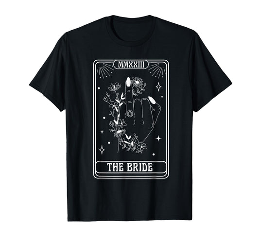 The Bride Spooky Season Gothic Bachelorette Matching T-Shirt
