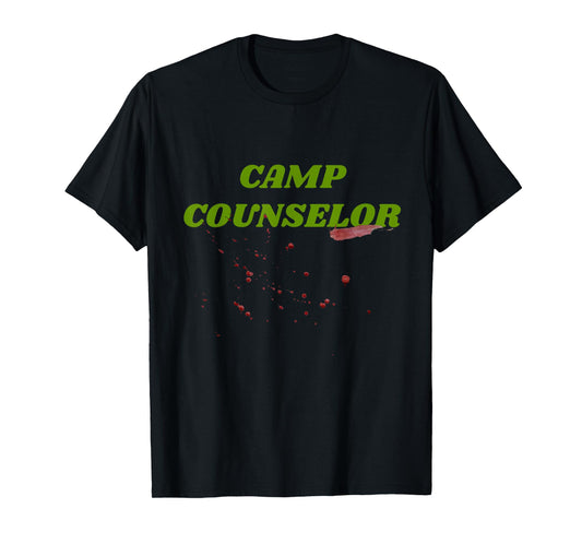 Horror Fan 80s Movie Camp Counselor Blood Halloween Costume T-Shirt