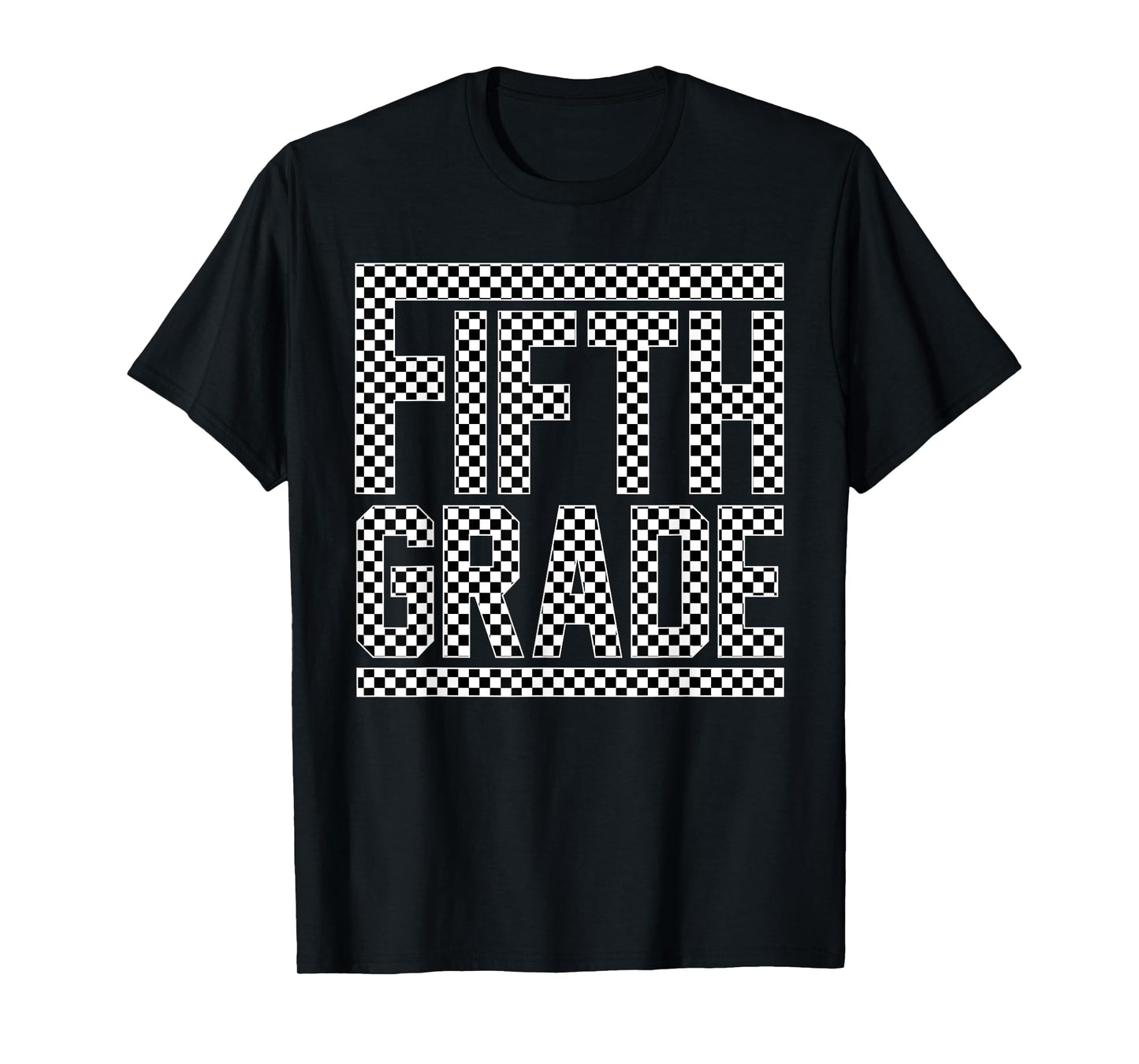 Fifth Grade Checkered 5th Grade Boys Back To School Teachers T-Shirt