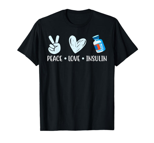 Diabetes Saying Men Women Diabetes Awareness Diabeti T-Shirt