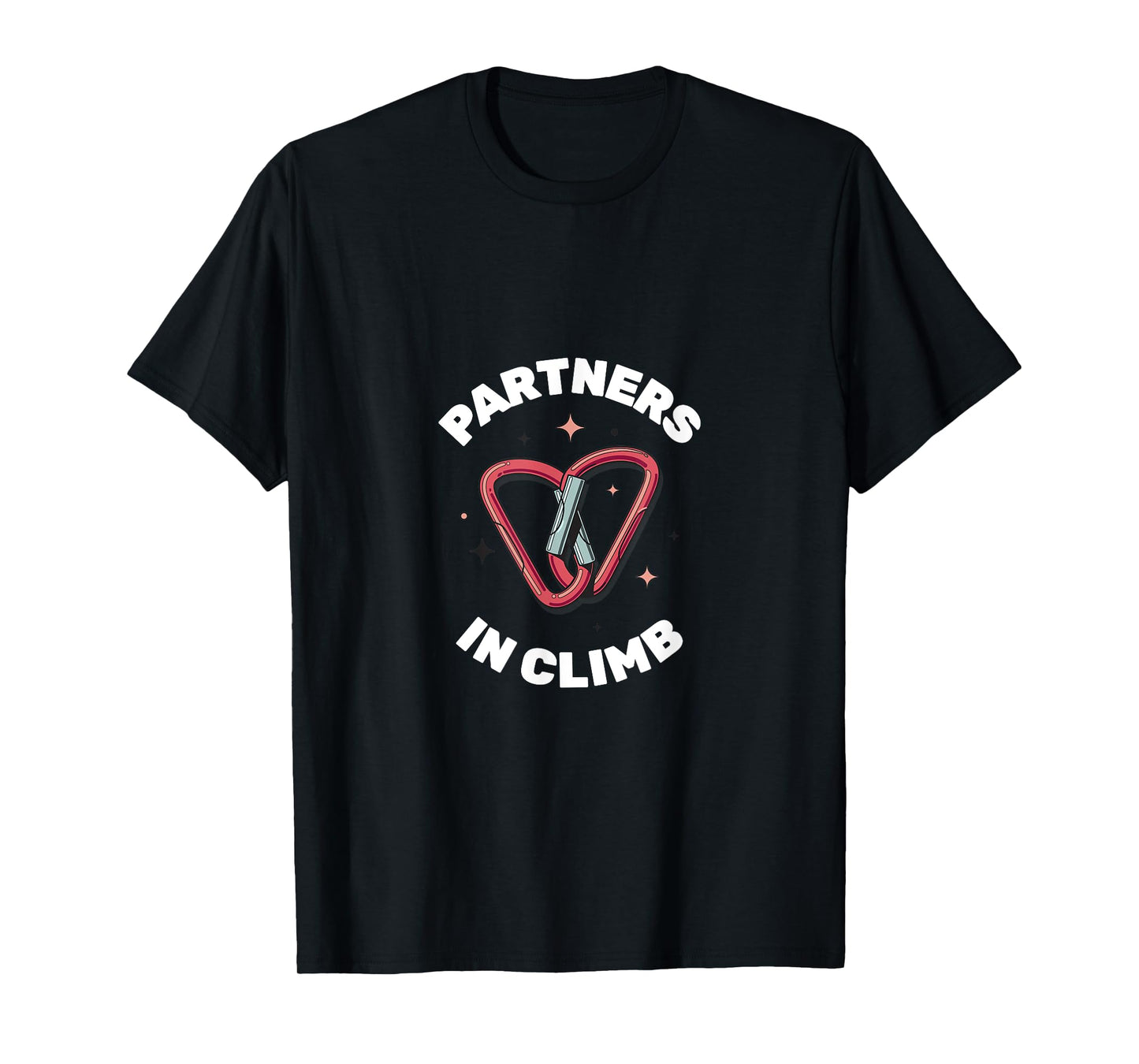 Partners in Climb Funny Rock Climbing Design for Adventurers T-Shirt