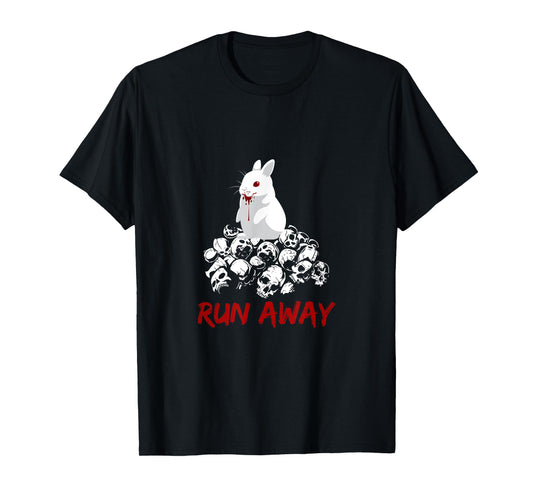 Run Away Bunny Funny Unisex Design T-Shirt