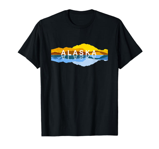 Alaska Mountain Reflections - Denali Mountain Souvenir T-Shirt