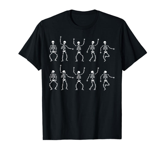 Dancing Skeleton Dance Challenge Halloween Scary Skeleton T-Shirt