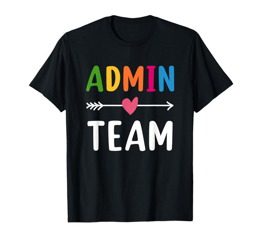 Admin Team Back to School Matching Group Squad T-Shirt