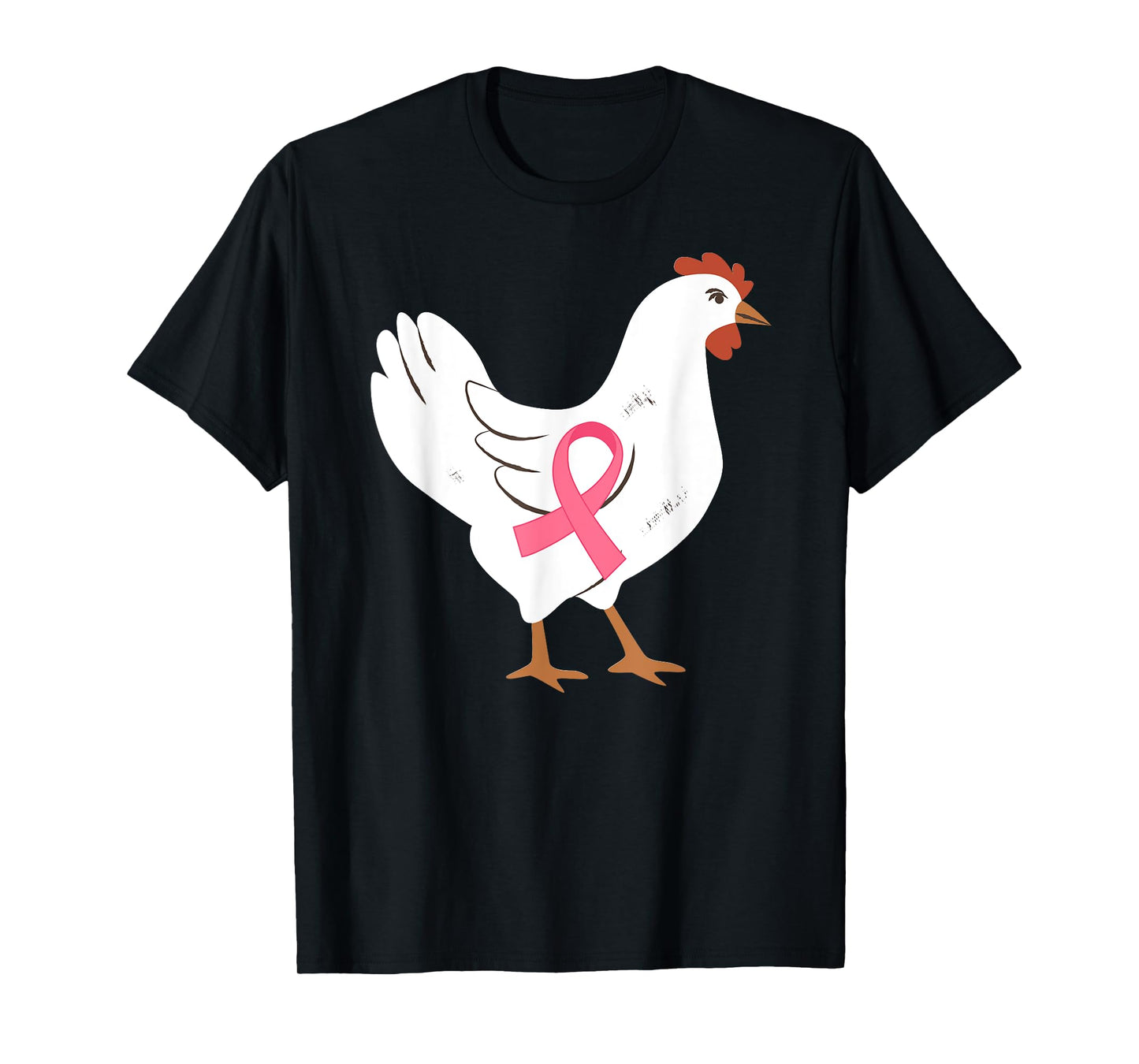 Chicken Breast Cancer Awareness Pink Ribbon Cancer Survivor T-Shirt