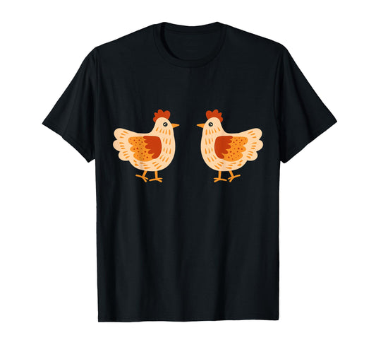 Cute Chicken Boobs Funny Hen Cutlet Breast Boobies Titties T-Shirt