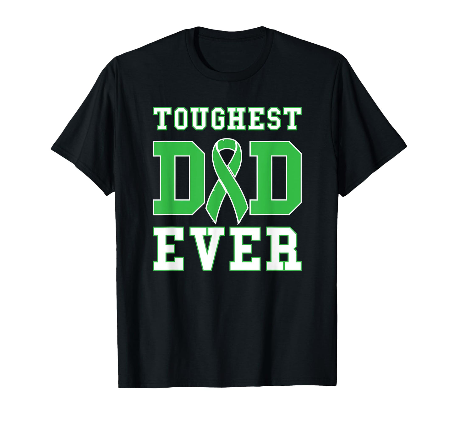 Toughest Dad Ever - Liver Cancer Awareness Ribbon T-Shirt
