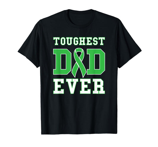Toughest Dad Ever - Liver Cancer Awareness Ribbon T-Shirt