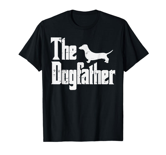 Fathers Day Dogfather Funny Fur Dad Daddy Papa Pet Dog Lover Men T-Shirt
