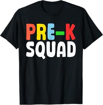 Cool Pre-K Squad Art For Men Women Preschool PreK Teacher T-Shirt