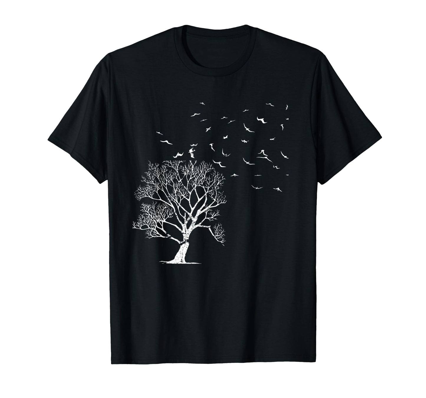 Outdoor Forest Nature Wildlife Flock Of Birds Tree Forest T-Shirt