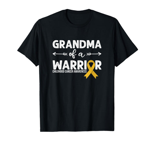 Grandma Of A Warrior - Childhood Cancer Awareness T-Shirt