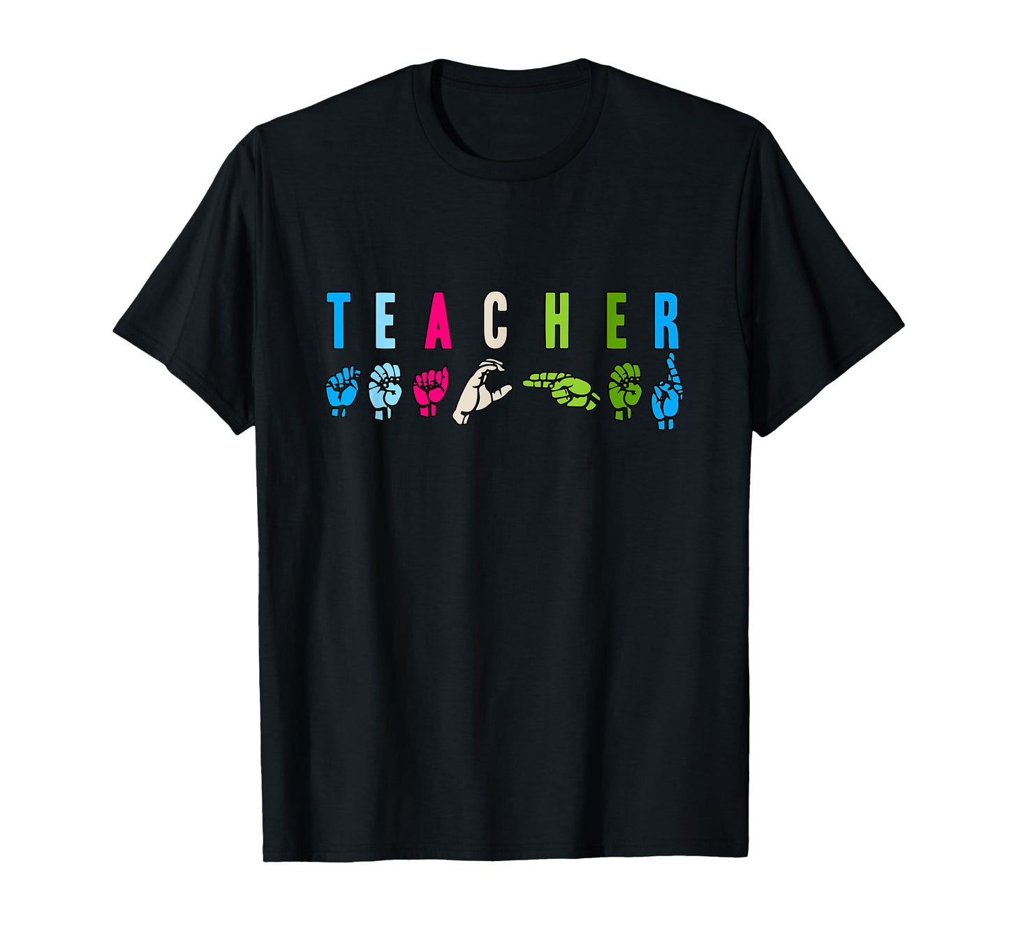 Proud Teacher ASL Sign Language Gestures T-Shirt