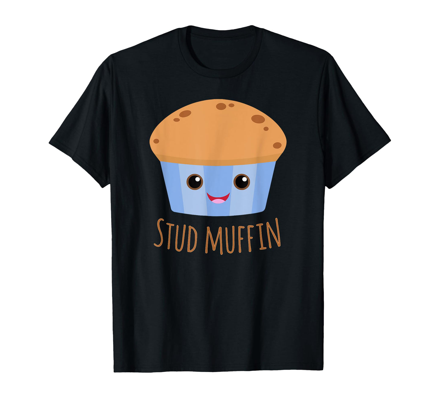 Stud Muffin T-Shirt Cute Funny Food Pun Tee T-Shirt