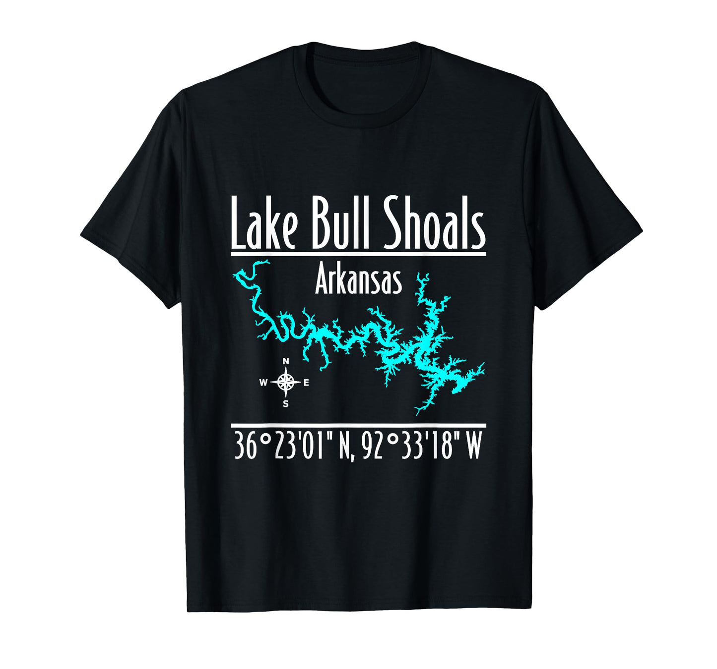 Modern Lake Bull Shoals - Arkansas T-Shirt